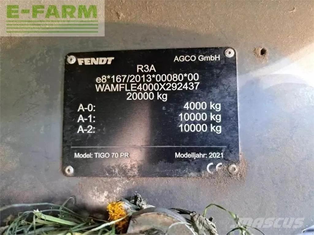 Fendt tigo 70 pr Other semi-trailers
