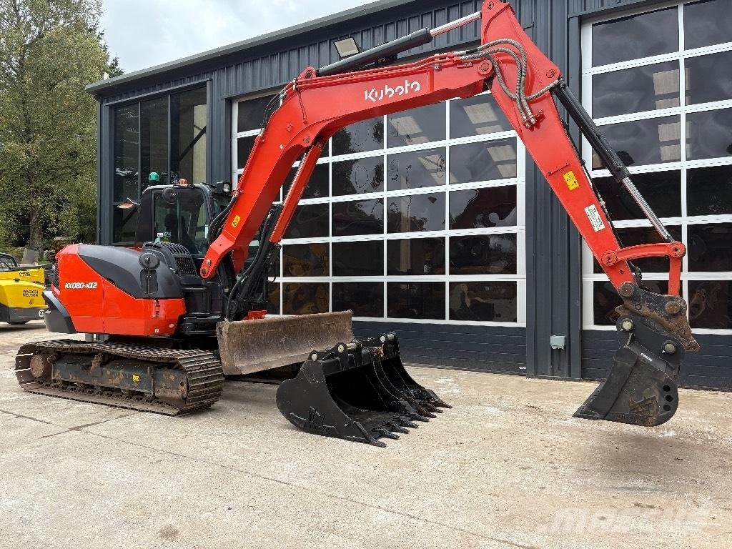 Kubota KX 080 Midi excavators  7t - 12t