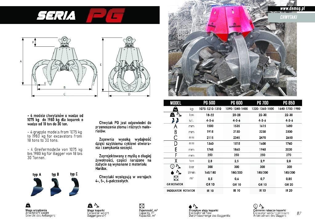  DEMOQ PG500 Grapples