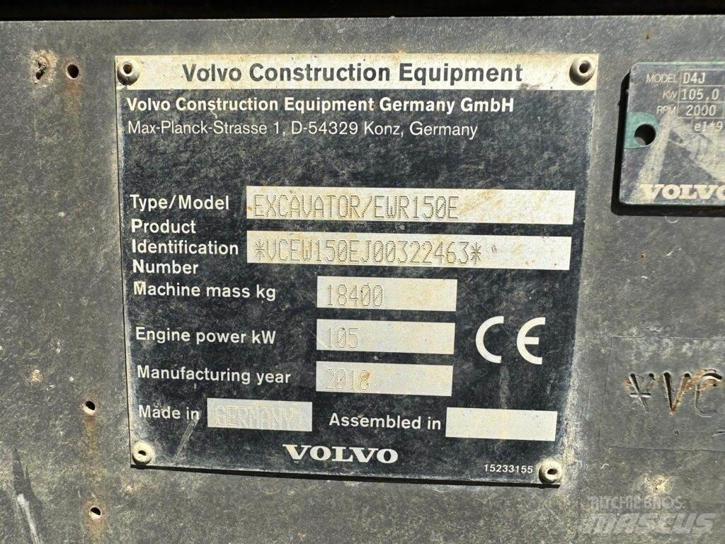 Volvo EWR150E Wheeled excavators