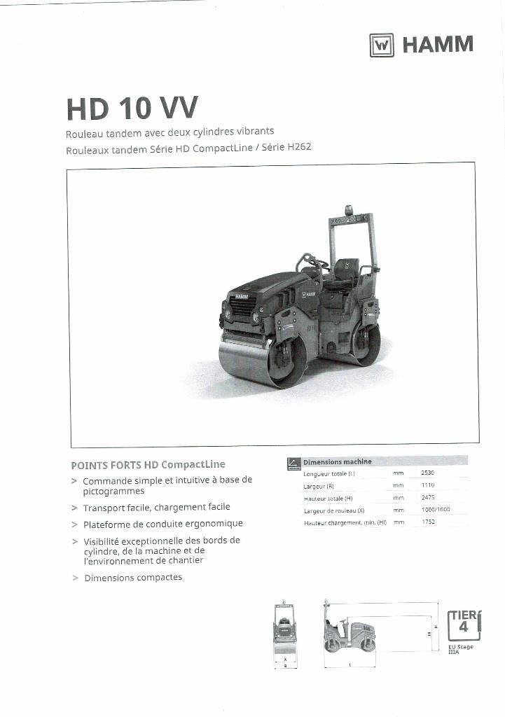 Hamm HD 10 VV Twin drum rollers