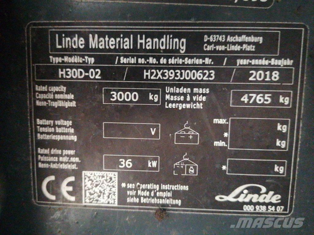 Linde H30D-02 Diesel trucks