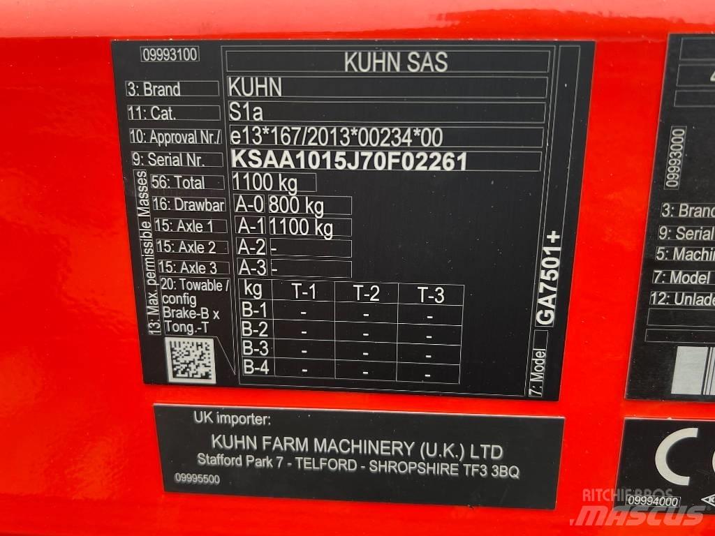Kuhn GA 7501 Rakes and tedders