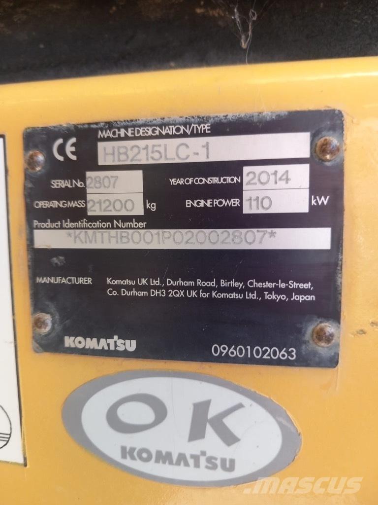 Komatsu HB 215 LC-1 Booms and arms