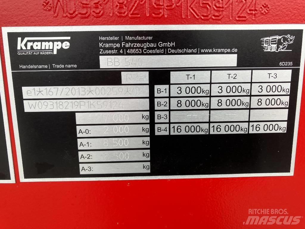 Krampe BB540 Tipper trailers