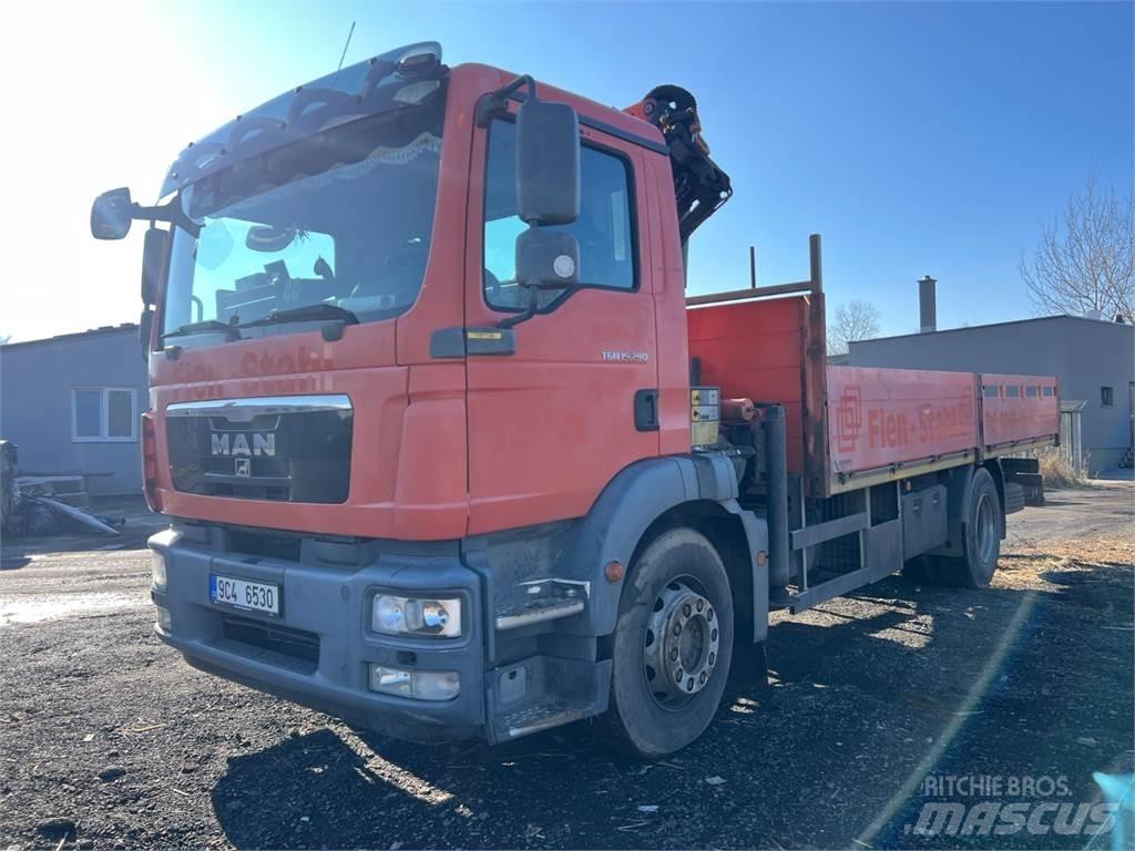 MAN TGM 15.290 + HR Flatbed / Dropside trucks