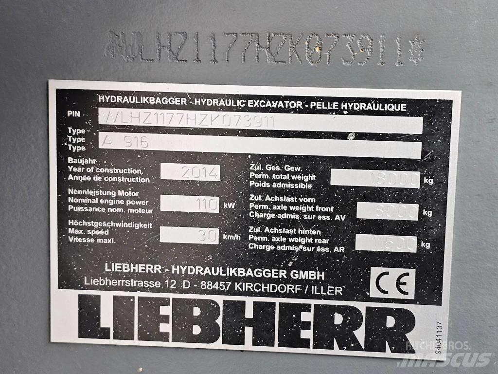 Liebherr A 916 Wheeled excavators
