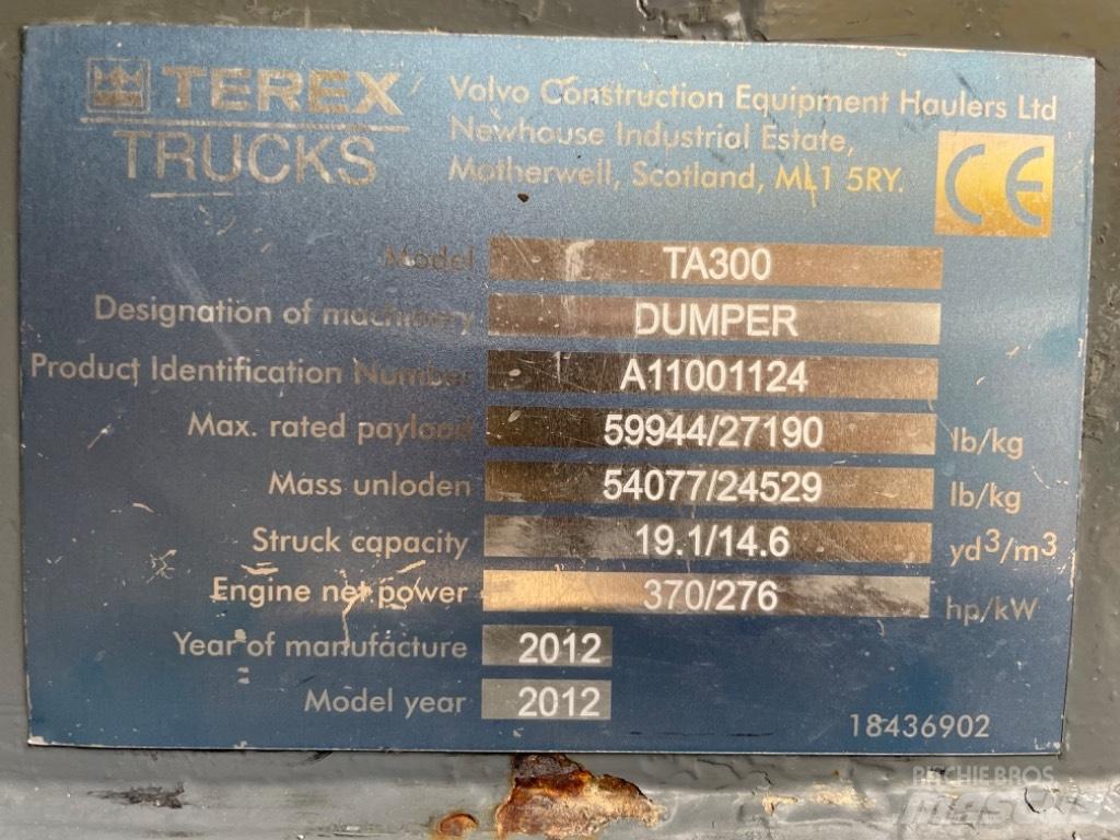 Terex TA 300 Articulated Dump Trucks (ADTs)