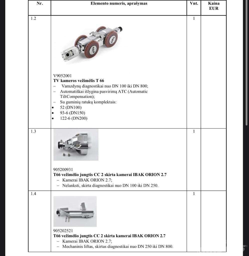  IBAK T66 Instruments, measuring and automation equipment