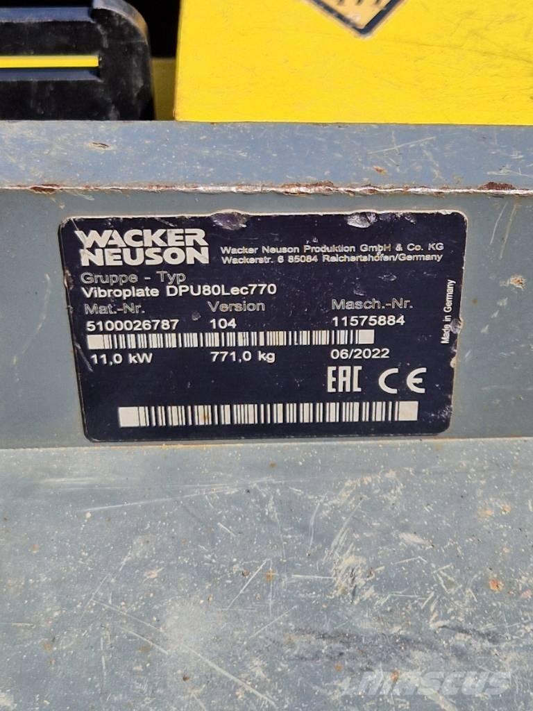 Wacker Neuson DPU 80 Plate compactors