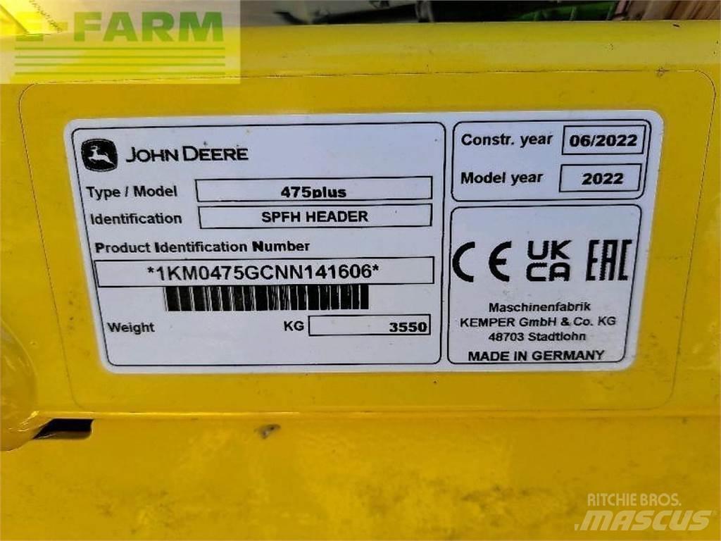Kemper 475 plus Combine harvester accessories