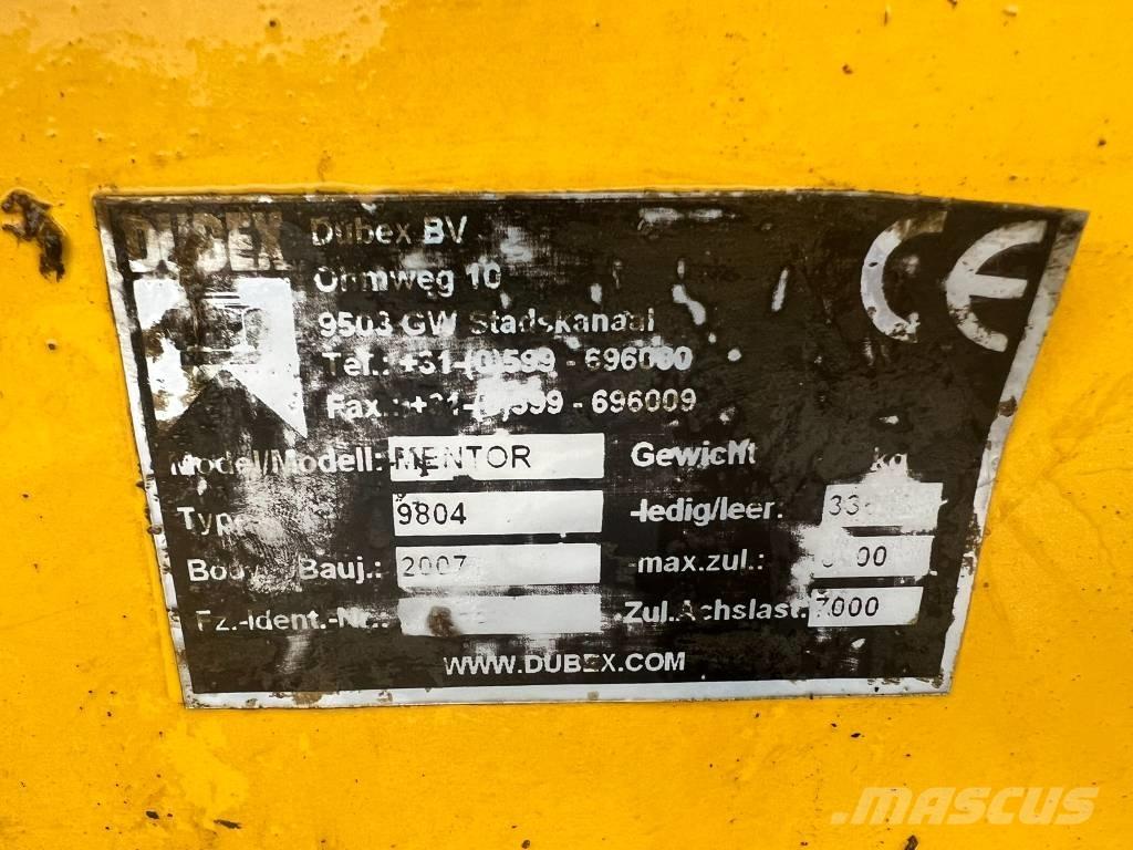 Dubex Mentor 9804 Trailed sprayers