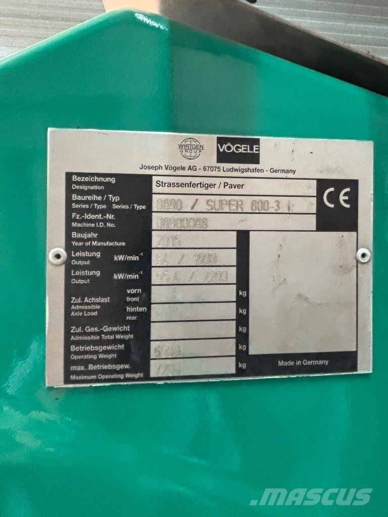 Vögele 800-3i Scrapers