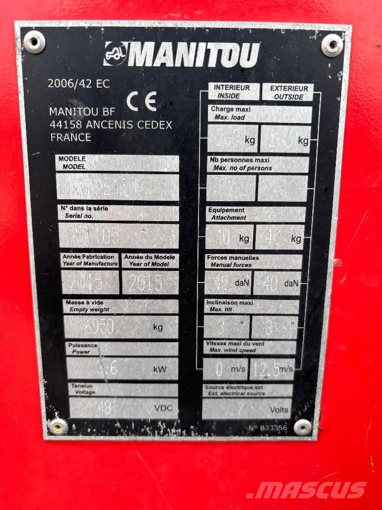 Manitou 170 AETJL Articulated boom lifts