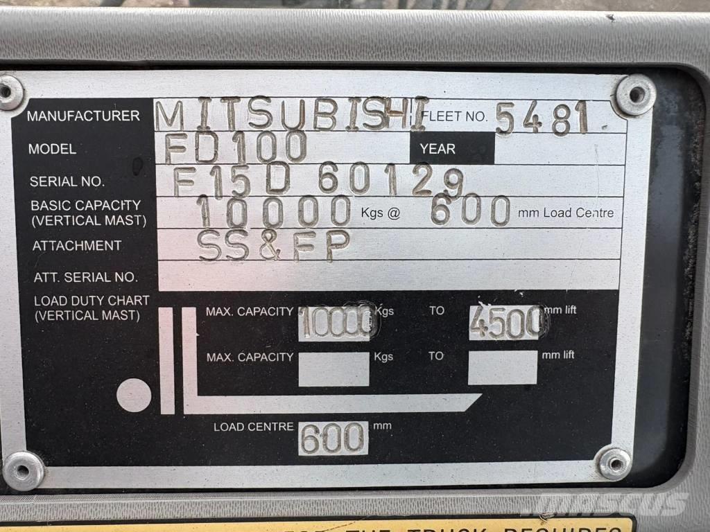 Mitsubishi FD 100 Diesel trucks