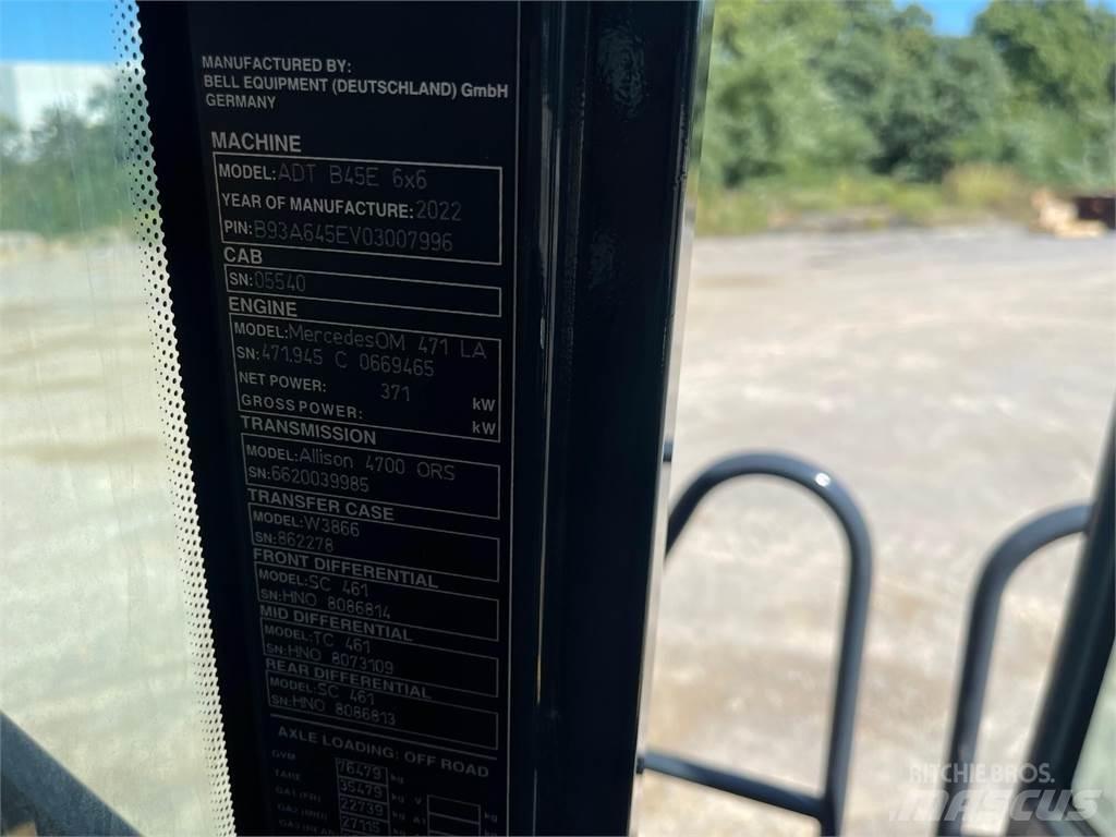 Bell B45E Articulated Dump Trucks (ADTs)