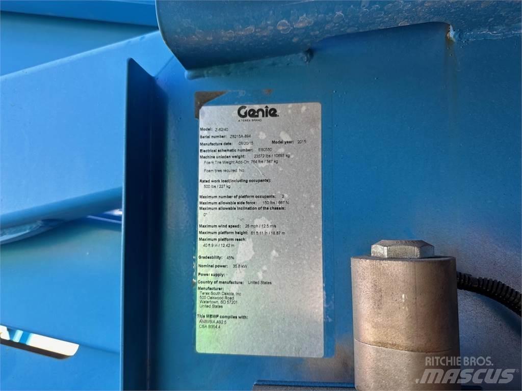 Genie Z62/40 Articulated boom lifts