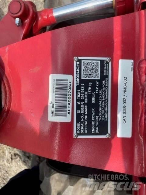 Takeuchi TB216 Mini excavators < 7t (Mini diggers)