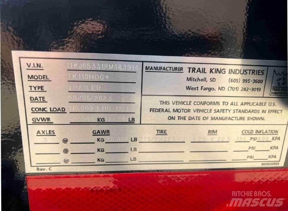 Trail King  Low loader-semi-trailers