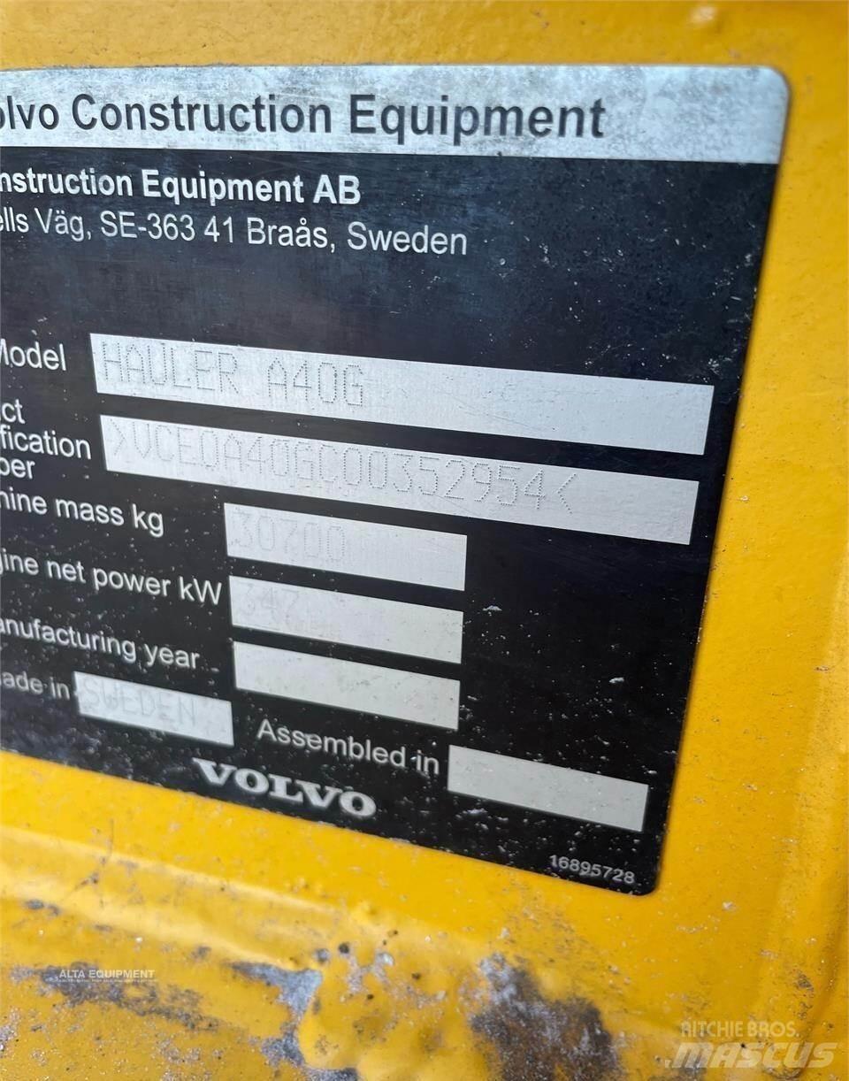 Volvo A40G Articulated Dump Trucks (ADTs)