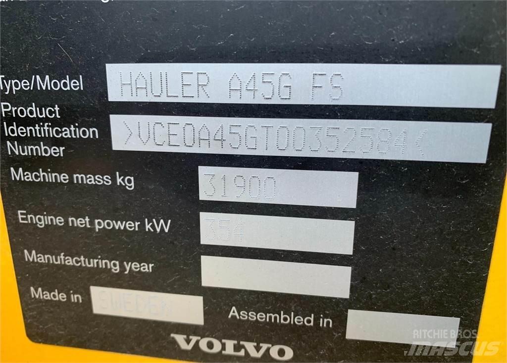 Volvo A45G FS Articulated Dump Trucks (ADTs)