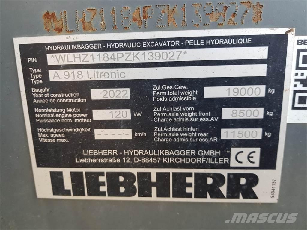 Liebherr A918 Wheeled excavators