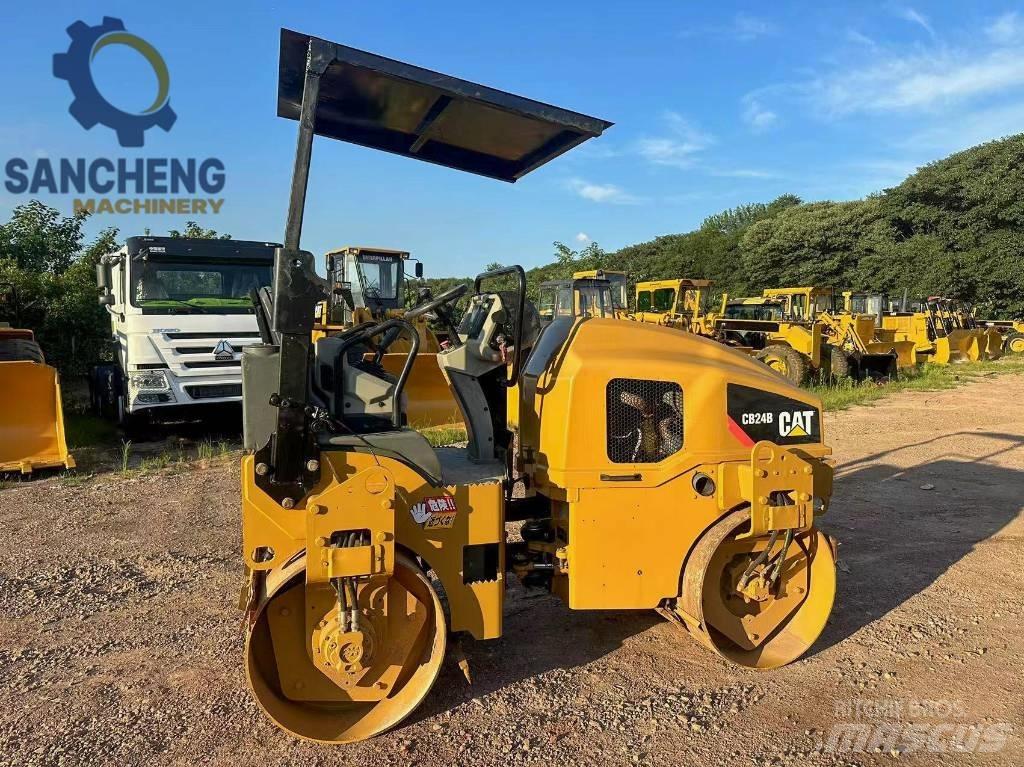CAT CB24B Twin drum rollers