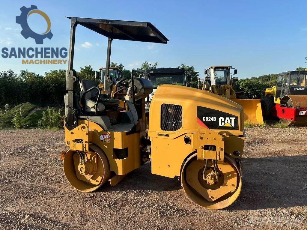 CAT CB24B Twin drum rollers