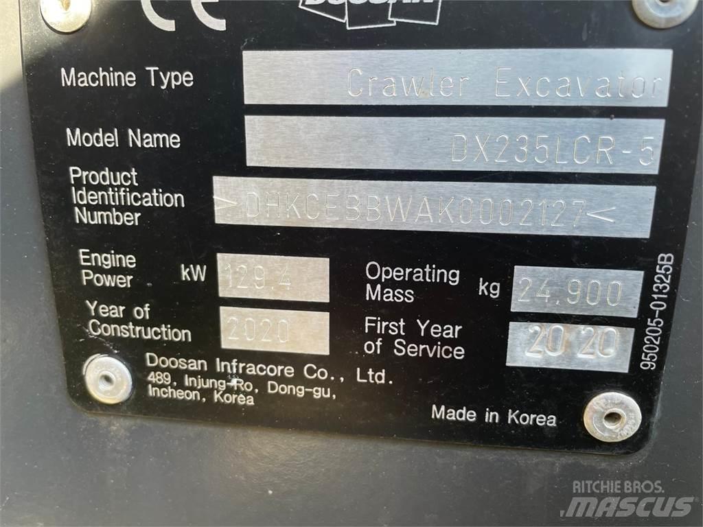 Doosan DX235 LRC Crawler excavators