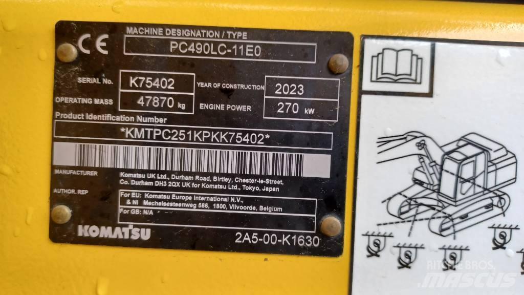 Komatsu PC 490 LC-11 Crawler excavators