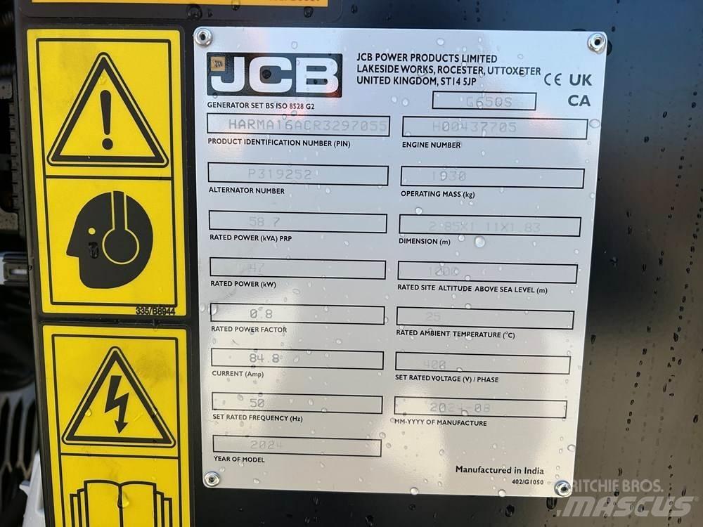 JCB G65QS Diesel Generators