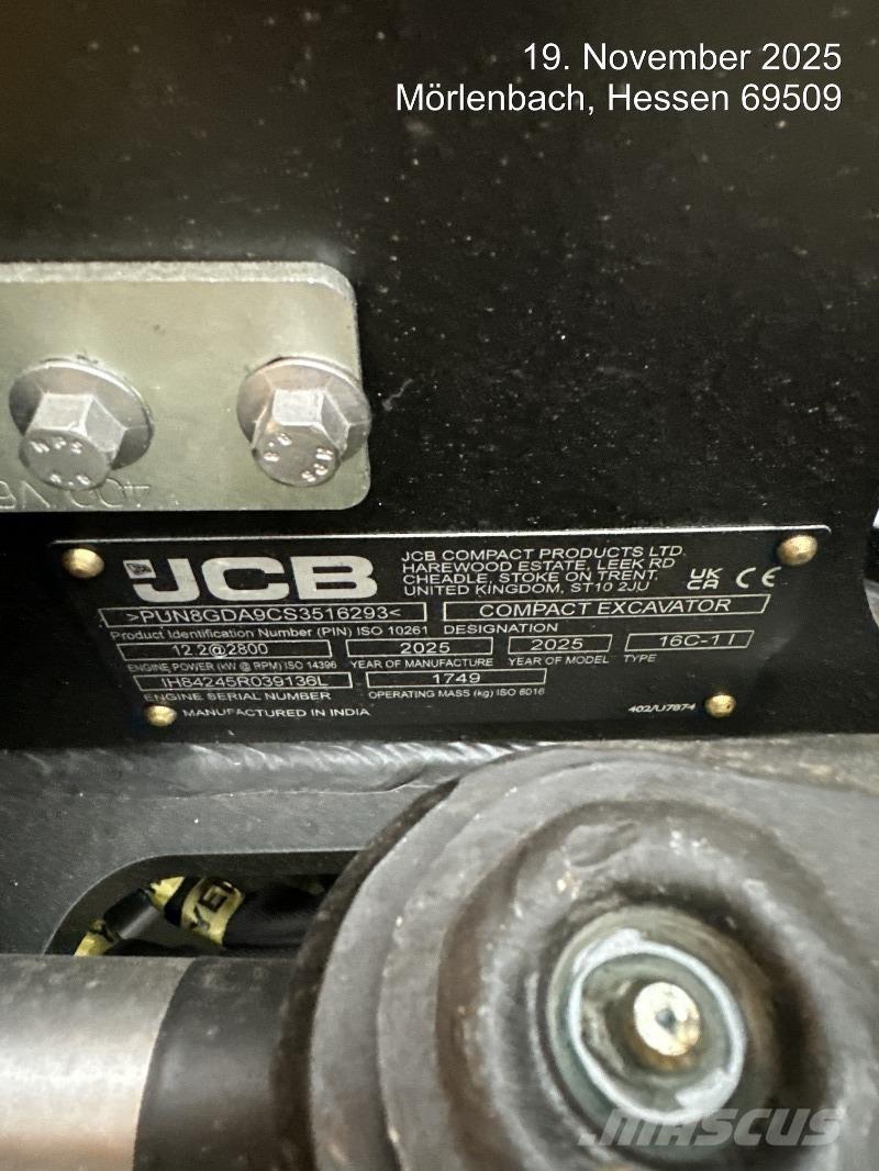 JCB 16C-1 Mini excavators < 7t (Mini diggers)