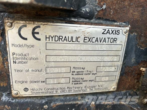 Hitachi ZX 17U-2 Construction - Others