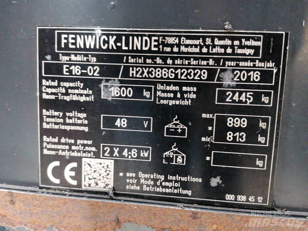 Linde E16-02 Electric forklift trucks