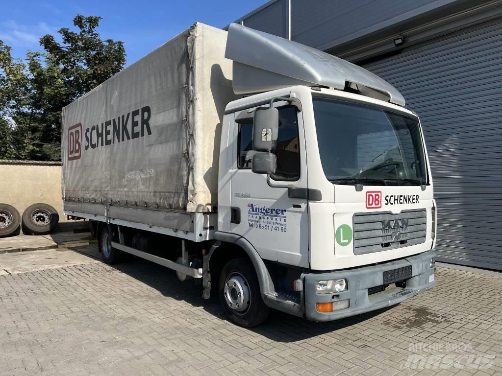 MAN TGL 8.180 Curtainsider trucks