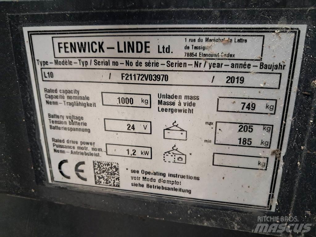 Linde L10 Pedestrian stacker