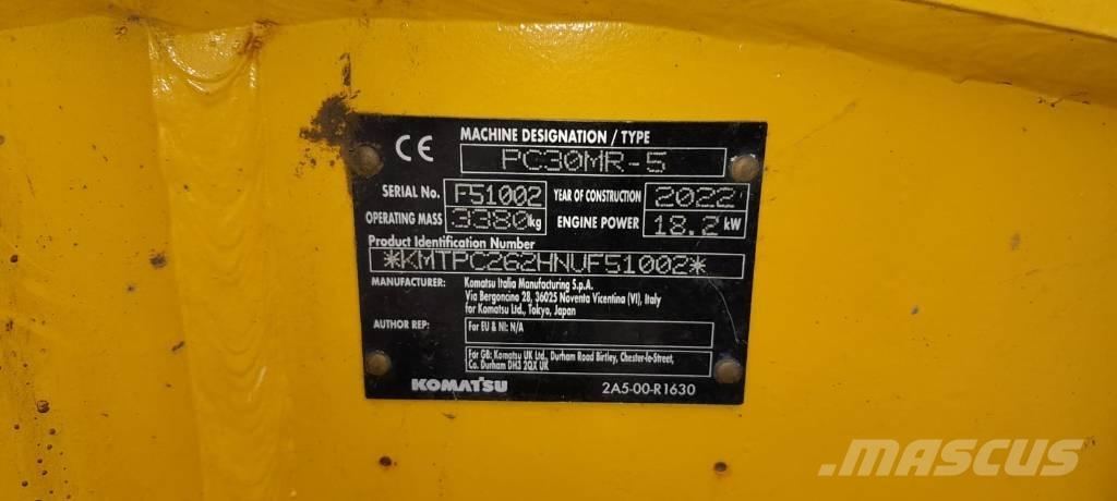 Komatsu PC30MR-5 Mini excavators < 7t (Mini diggers)