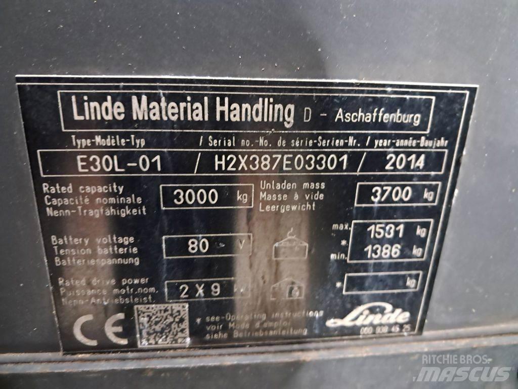 Linde E30L-01 Electric forklift trucks