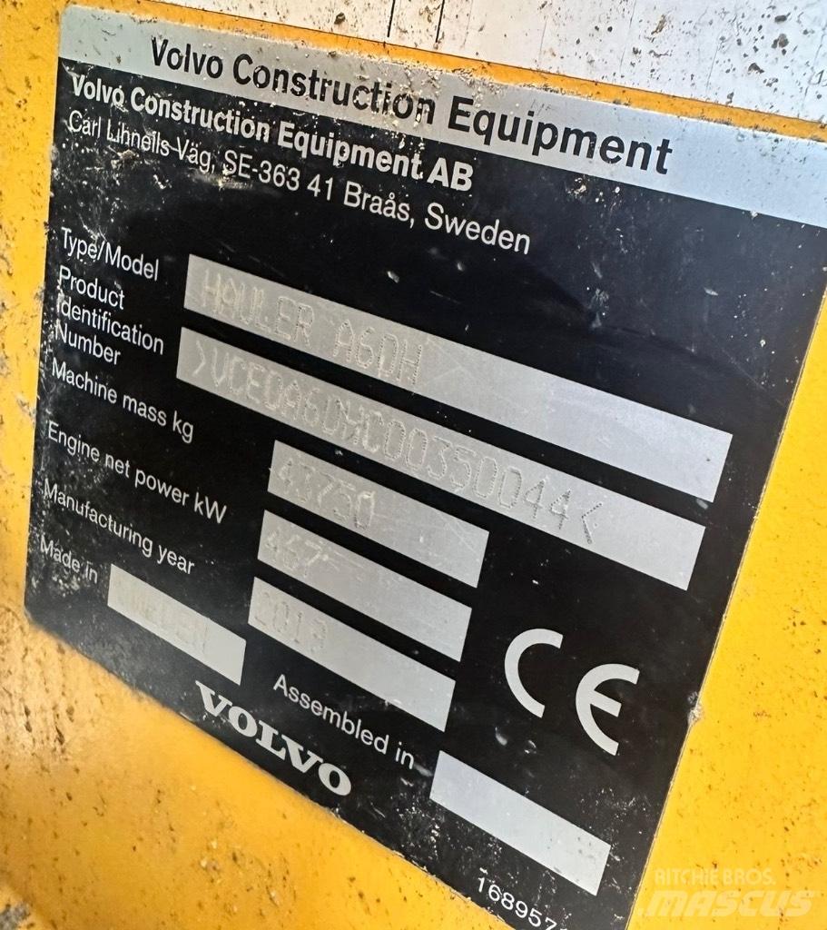 Volvo A 60 H Articulated Dump Trucks (ADTs)