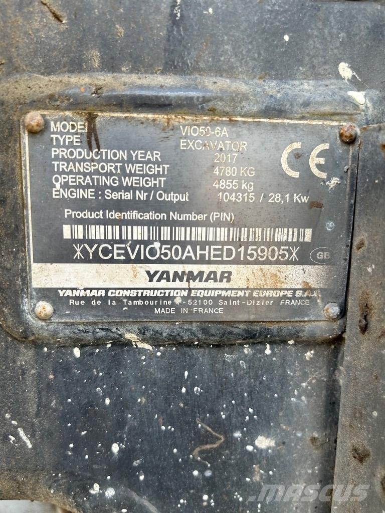Yanmar VI050 - 6A Mini excavators < 7t (Mini diggers)