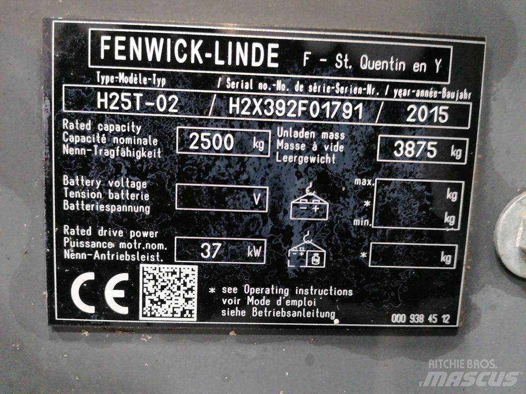 Linde H25T-02 LPG trucks