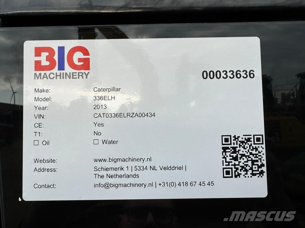 CAT 336ELH Crawler excavators