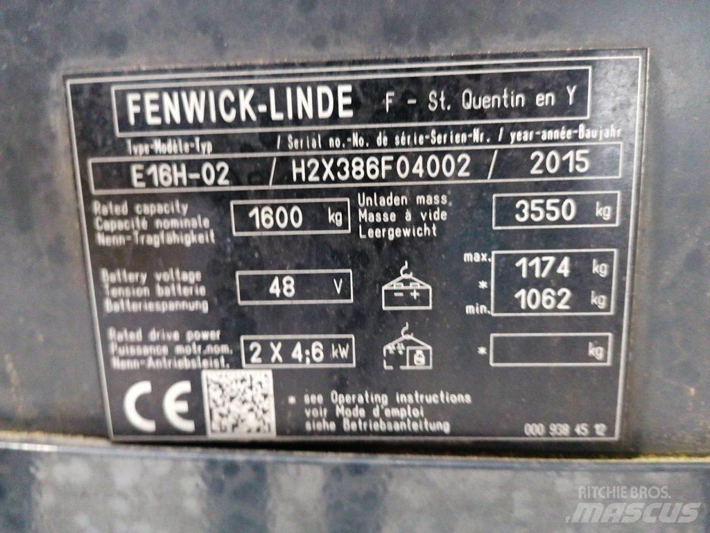 Linde E16H-02 Electric forklift trucks