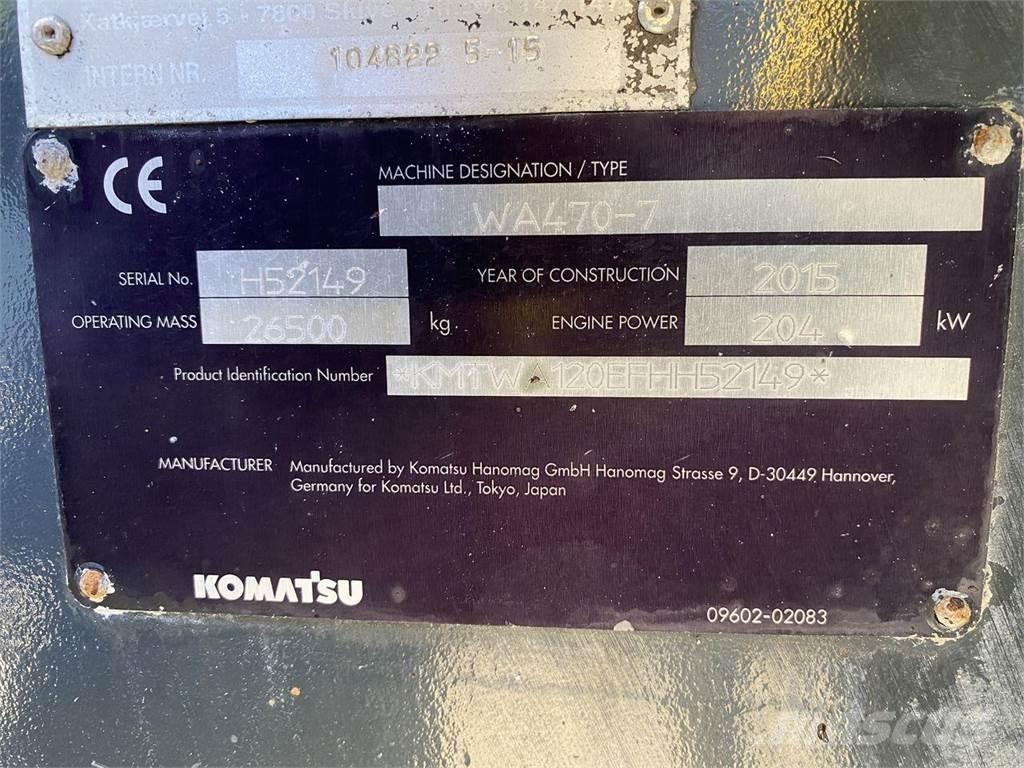 Komatsu WA470-7 Wheel loaders