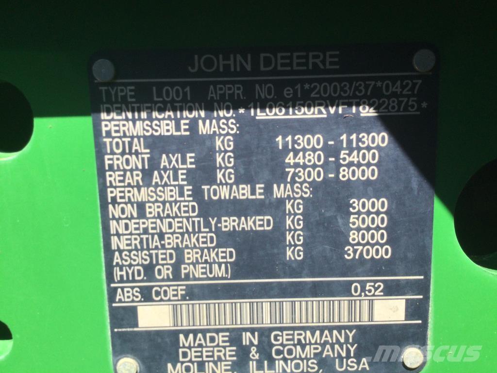John Deere 6150R Tractors