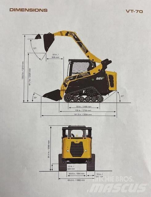ASV VT 70 Skid steer loaders