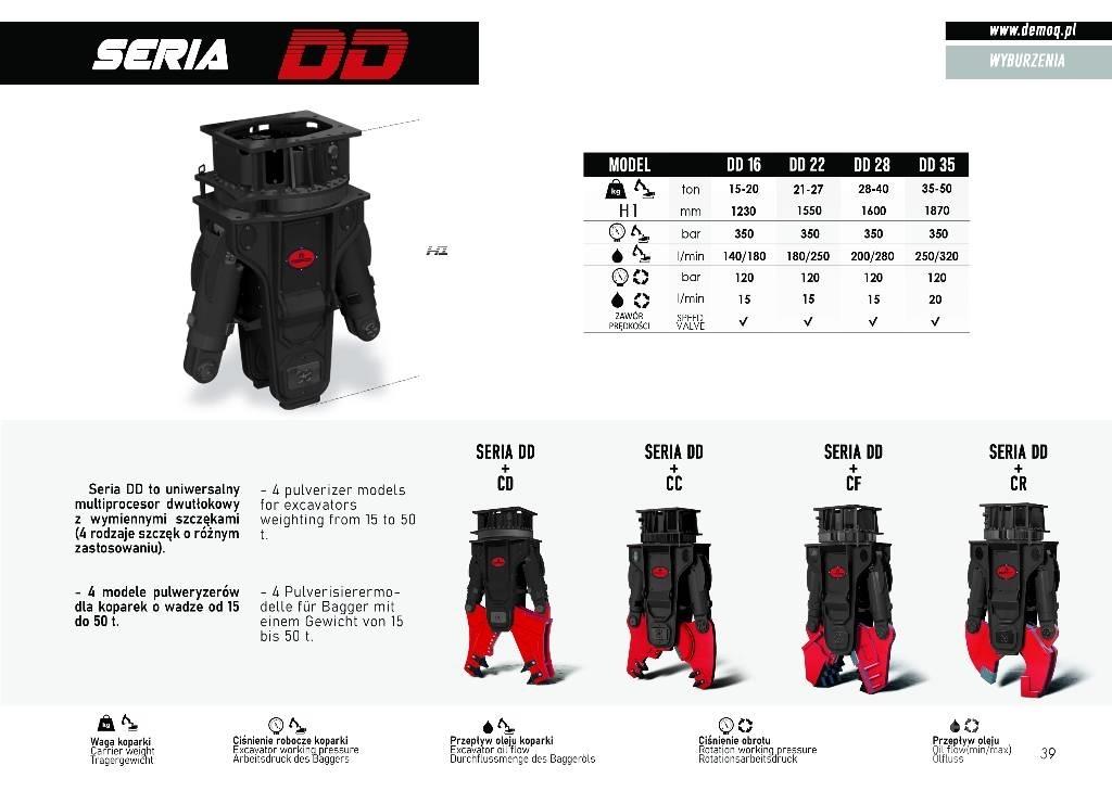  DEMOQ DD35 Pulveriser  (Demolition Crusher ) 