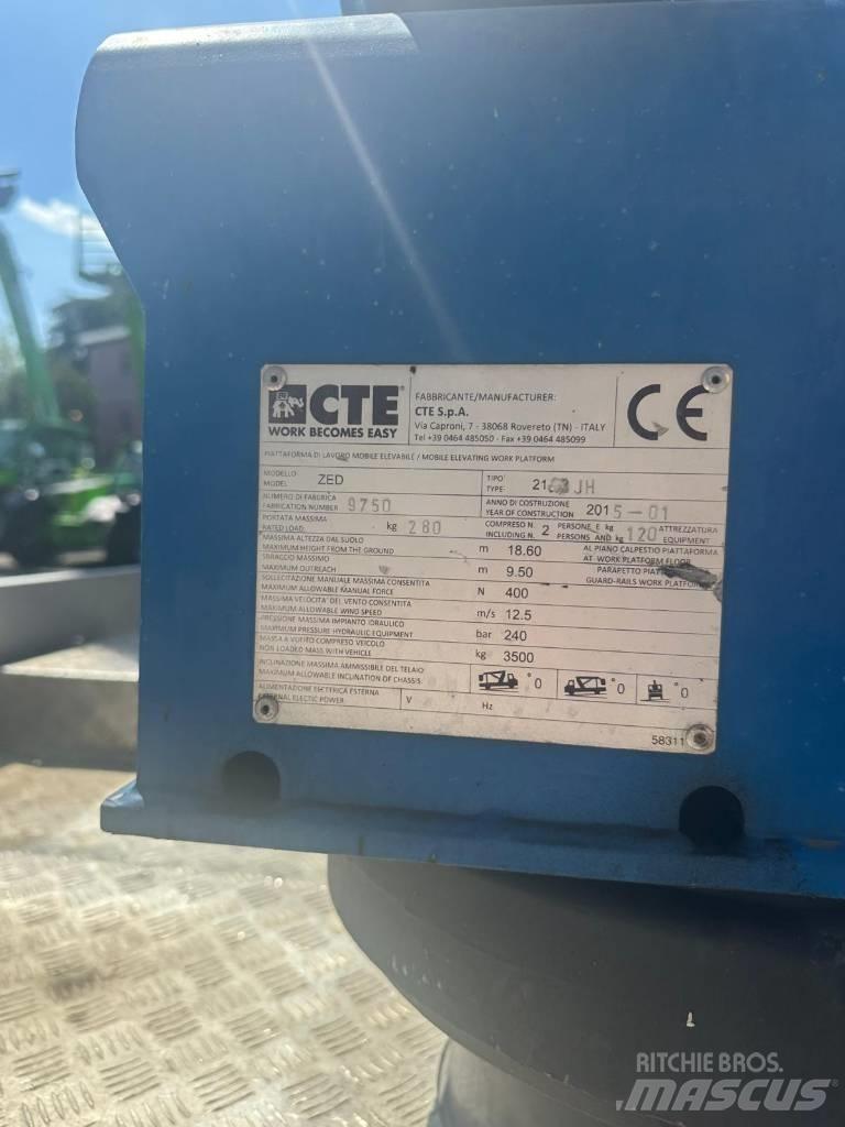 CTE ZED 21.2 JH Truck & Van mounted aerial platforms