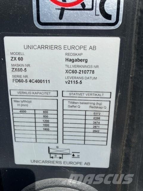 UniCarriers DX60-5 Diesel trucks