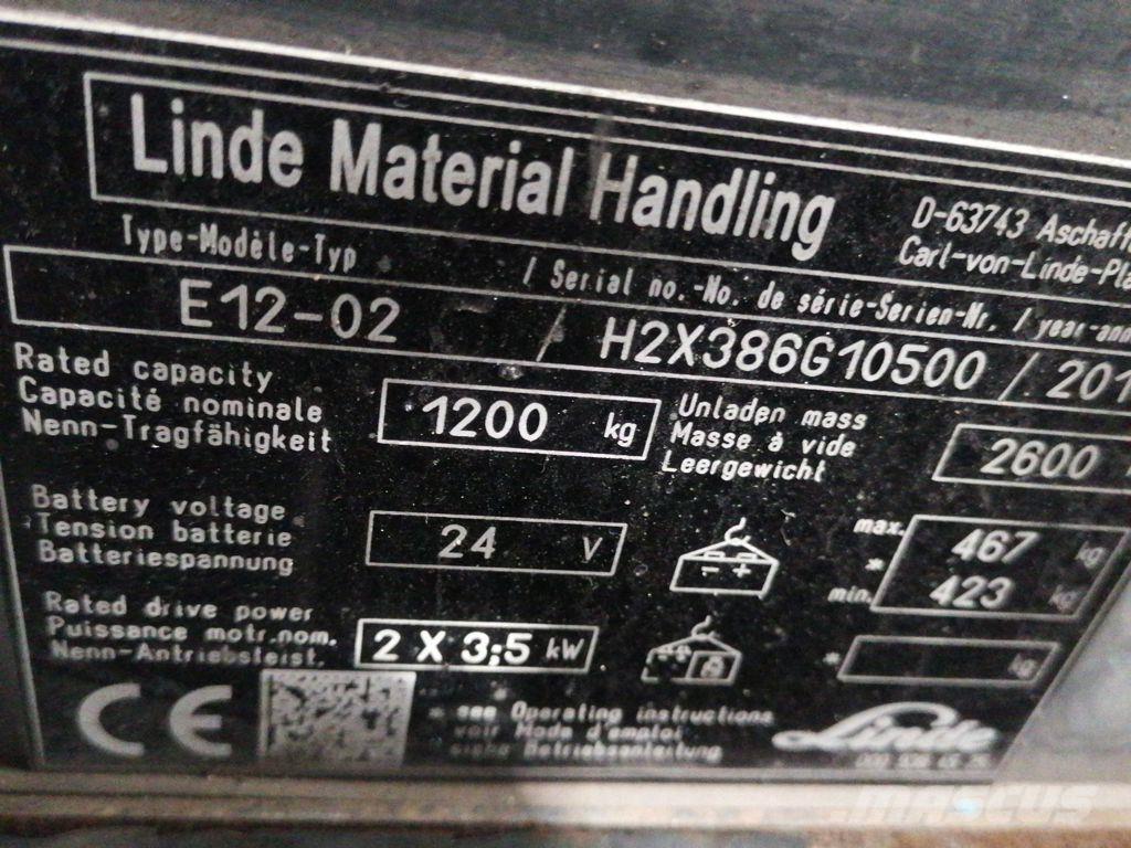 Linde E12-02 Electric forklift trucks